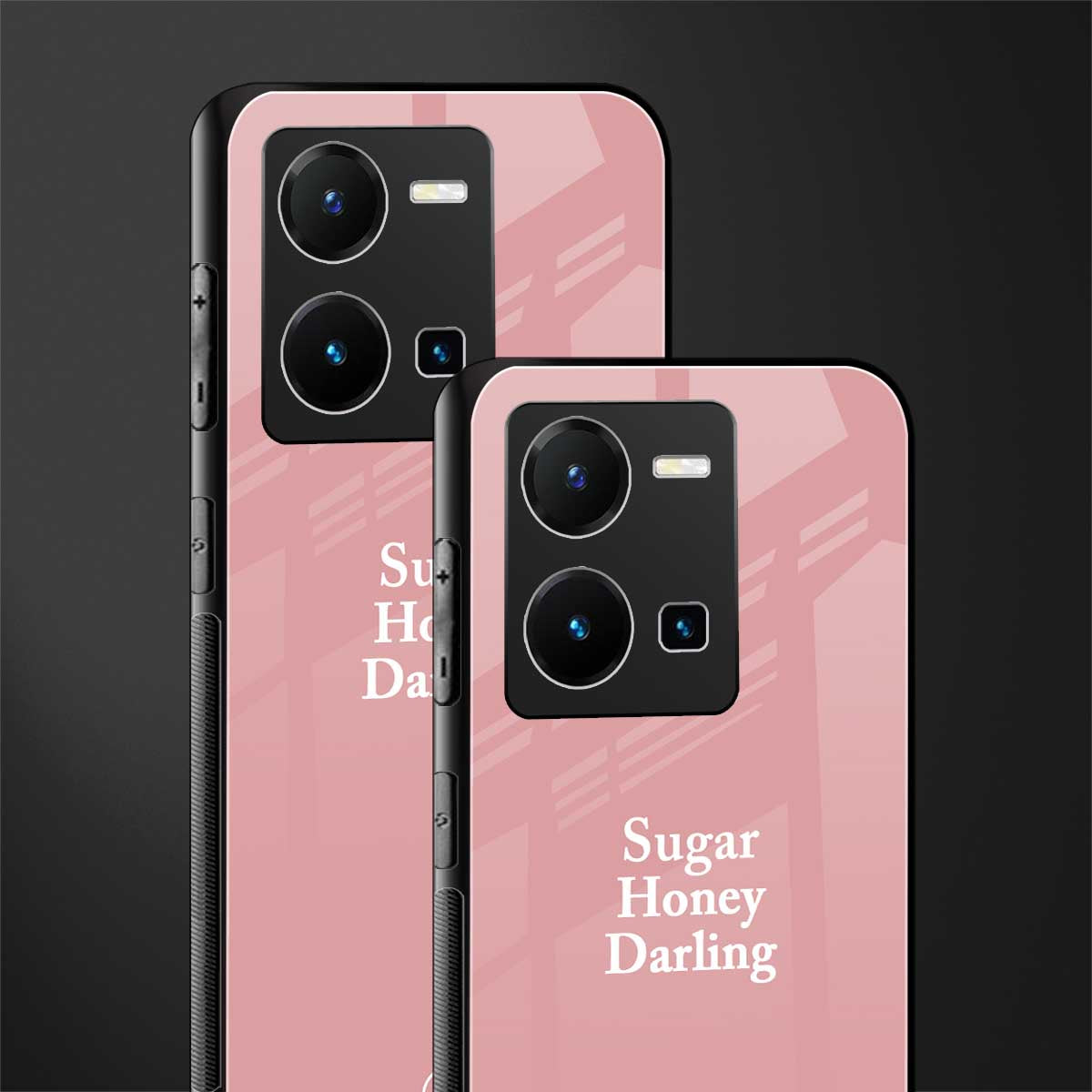 suger honey darling back phone cover | glass case for vivo y35 4g