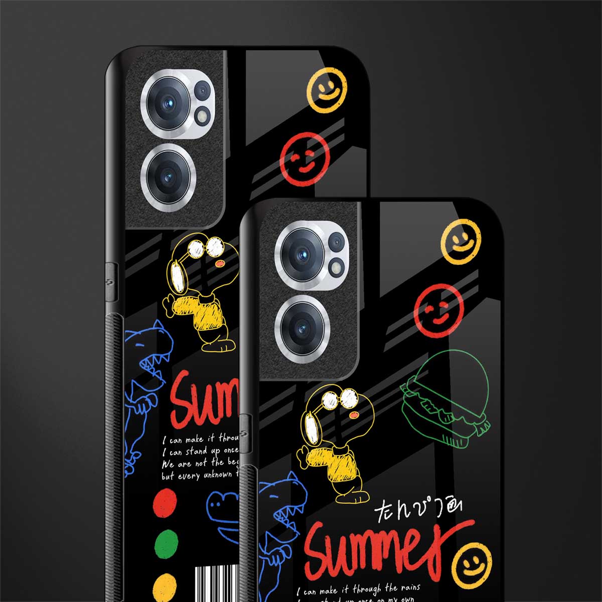 summer motivation glass case for oneplus nord ce 2 5g image-2