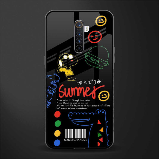summer motivation glass case for realme x2 pro image