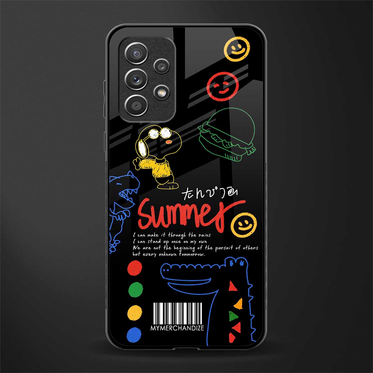 summer motivation glass case for samsung galaxy a52 image