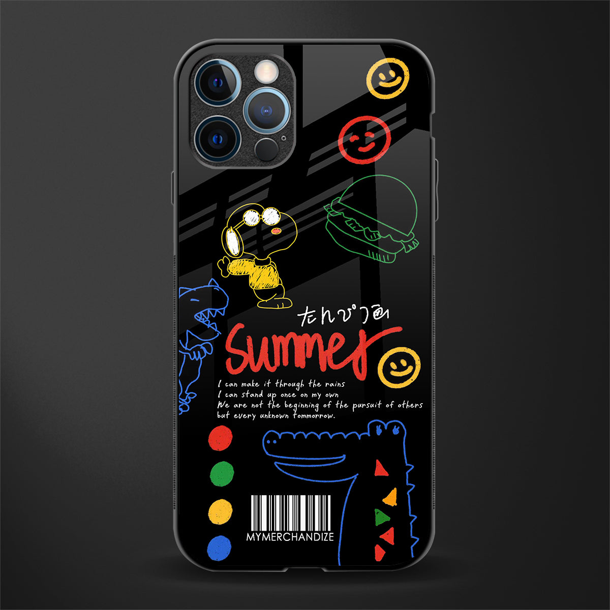 summer motivation glass case for iphone 12 pro max image