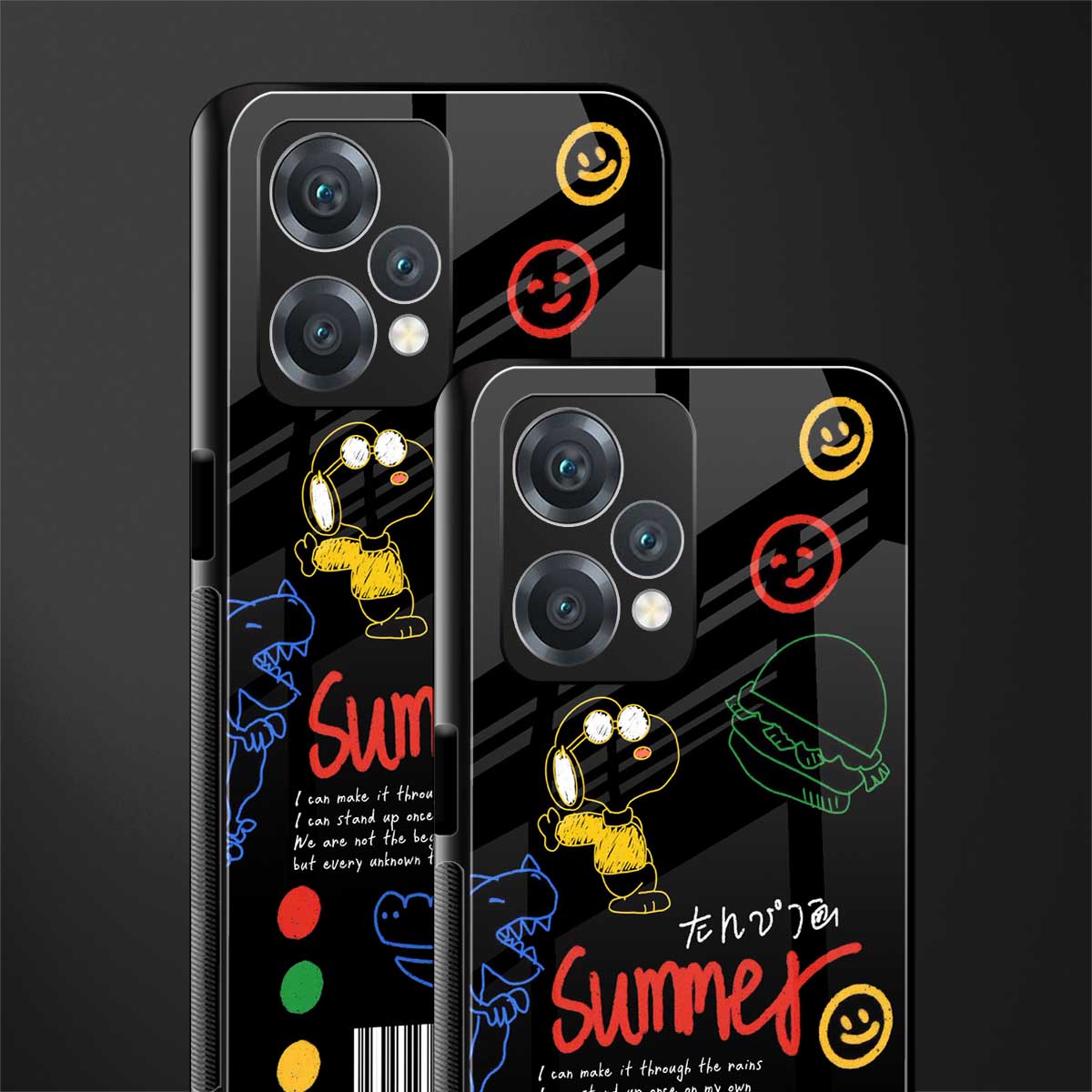 summer motivation back phone cover | glass case for oneplus nord ce 2 lite 5g