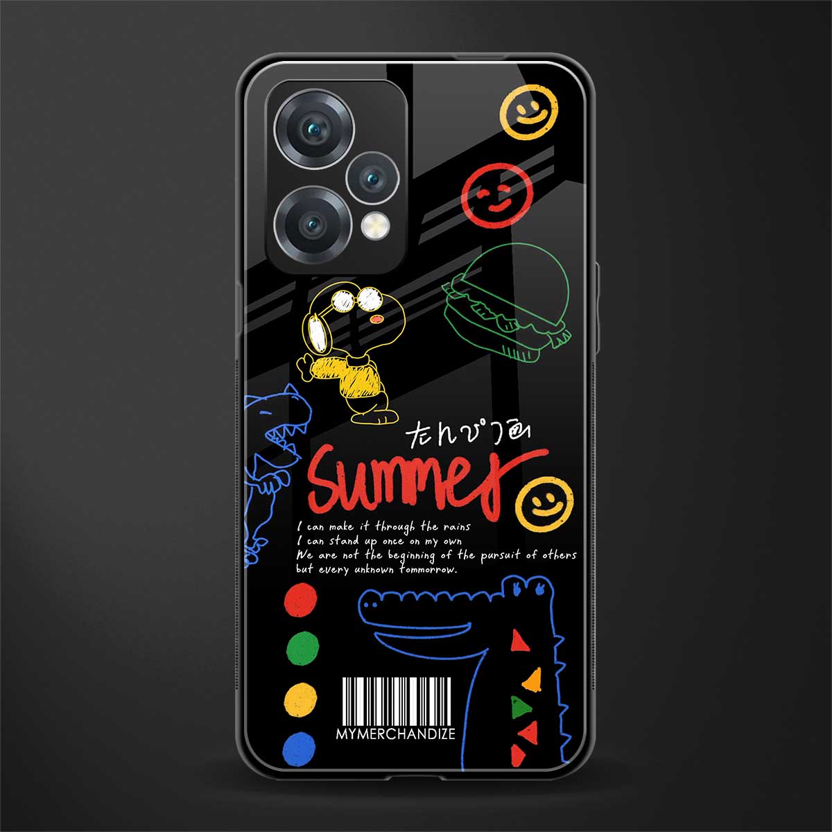summer motivation back phone cover | glass case for oneplus nord ce 2 lite 5g