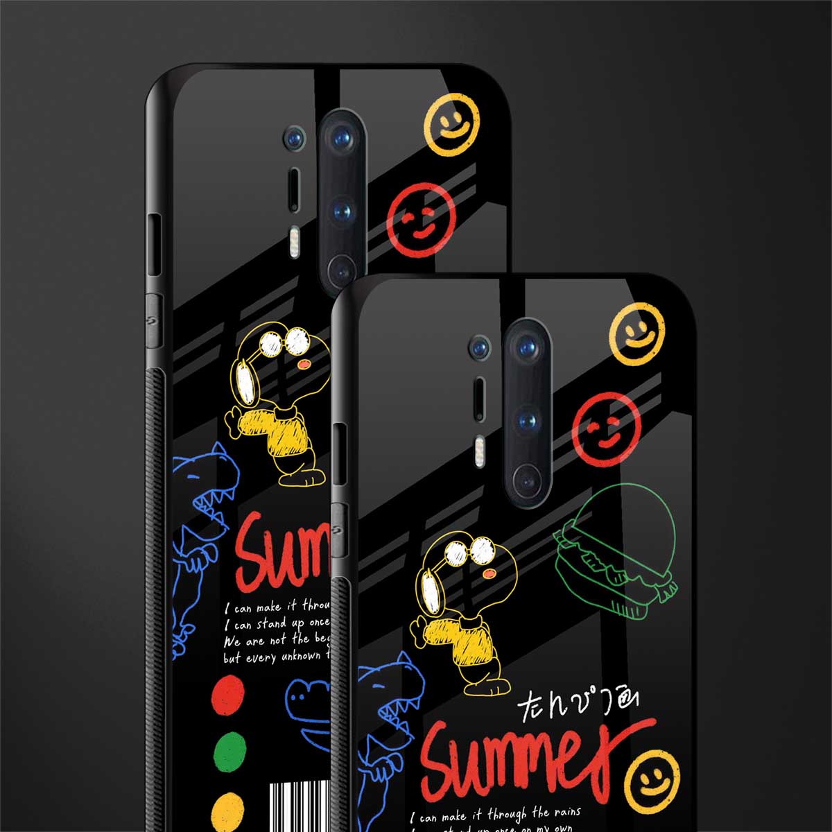 summer motivation glass case for oneplus 8 pro image-2