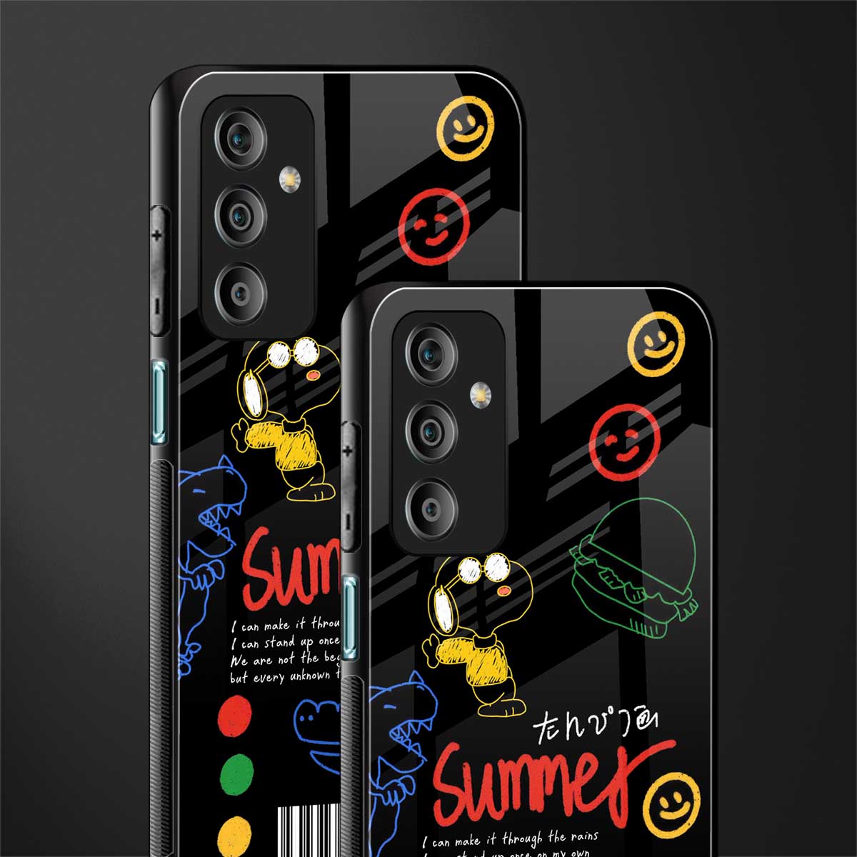 summer motivation back phone cover | glass case for samsung galaxy f23 5g