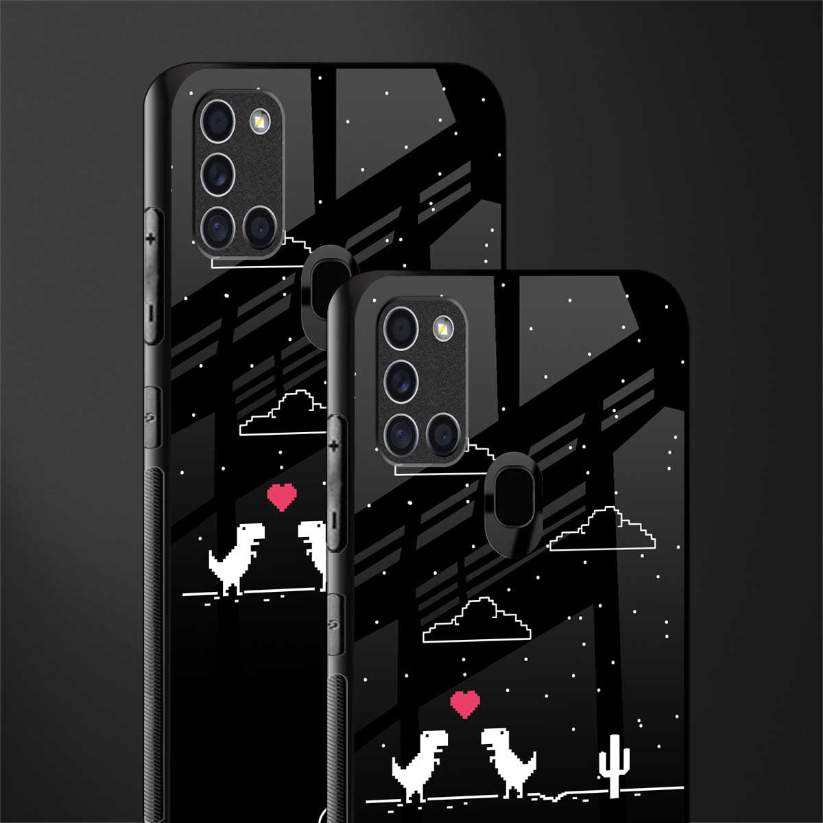 t-rex glass case for samsung galaxy a21s image-2