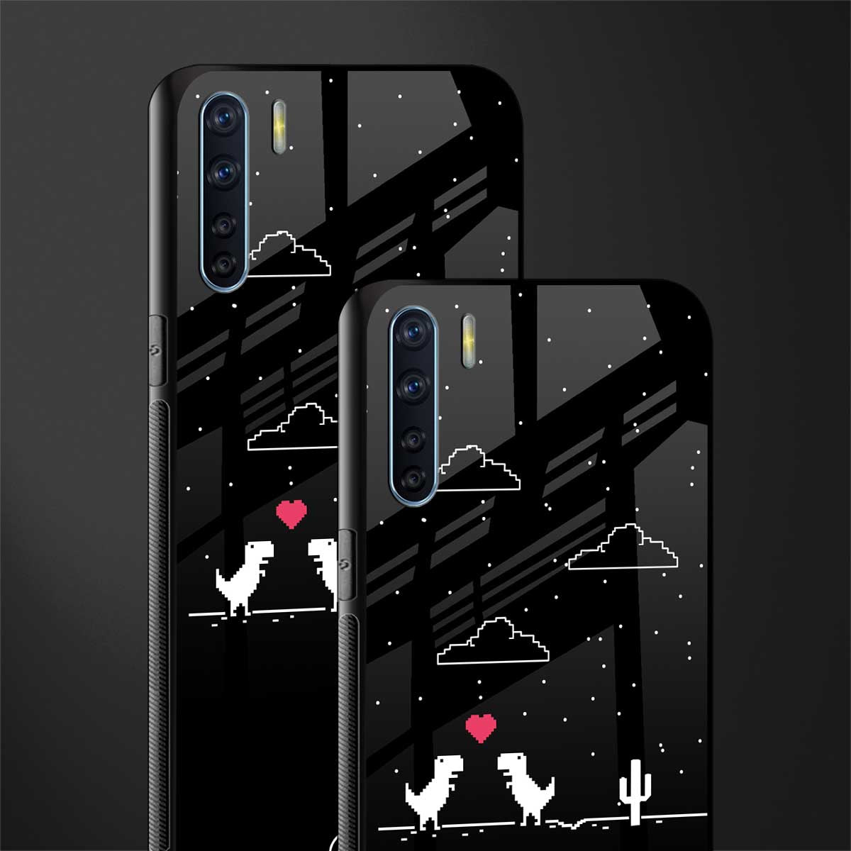 t-rex glass case for oppo f15 image-2