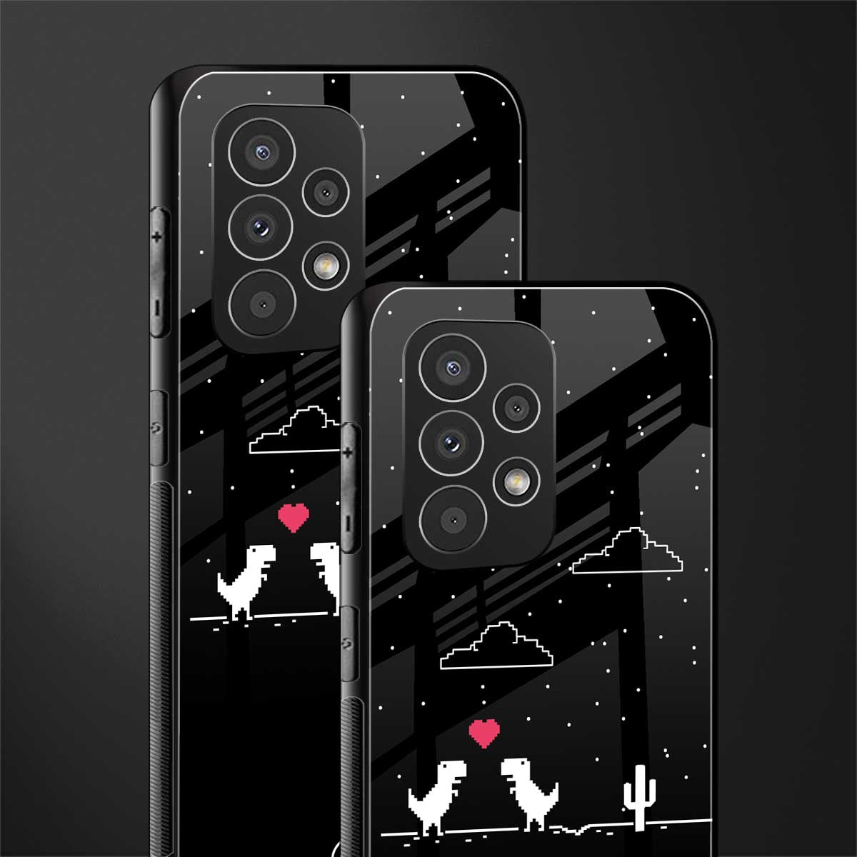 t-rex back phone cover | glass case for samsung galaxy a23