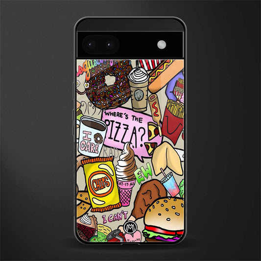 tasty food collage back phone cover | glass case for google pixel 6a