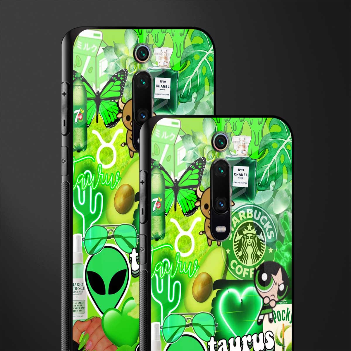 taurus aesthetic collage glass case for redmi k20 image-2