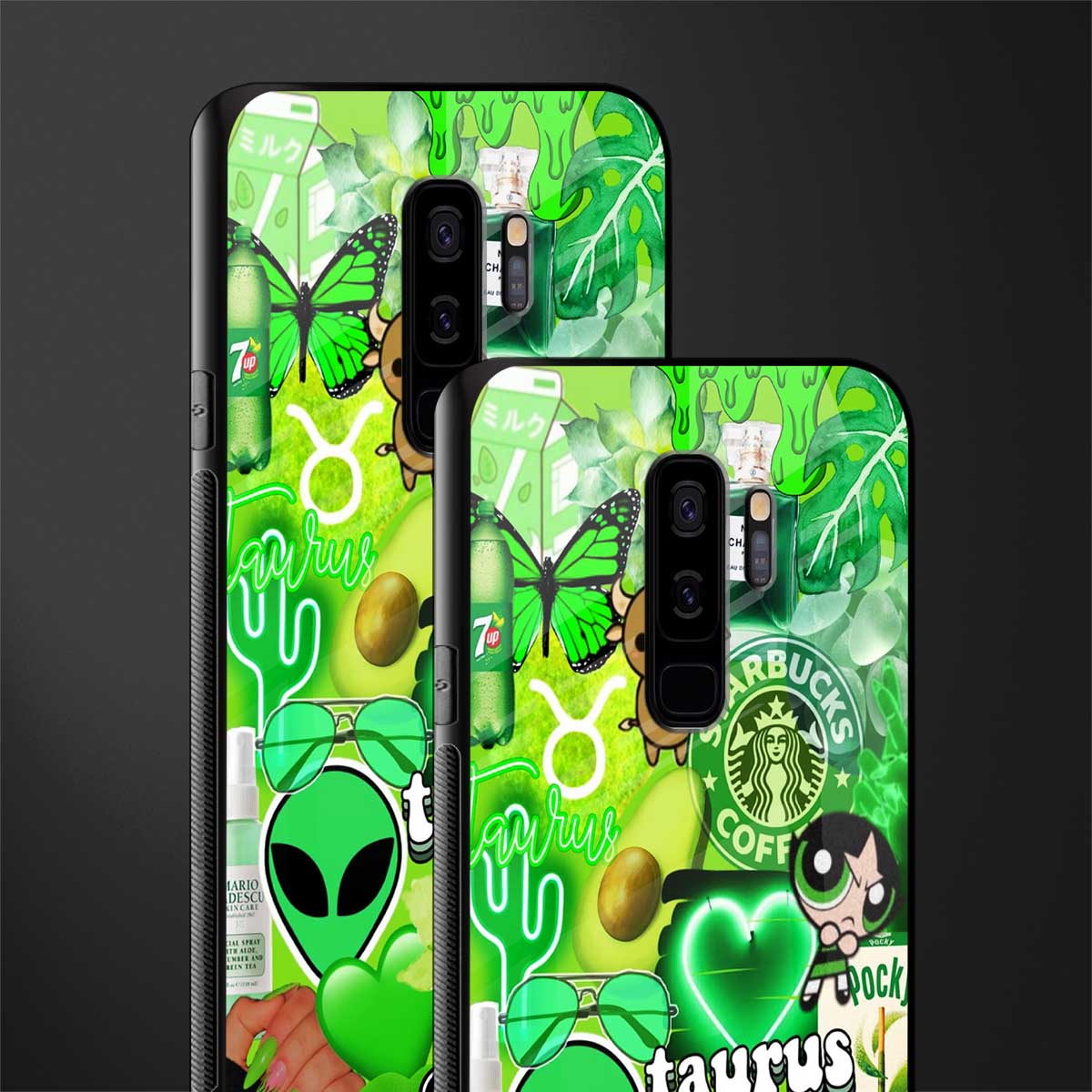 taurus aesthetic collage glass case for samsung galaxy s9 plus image-2
