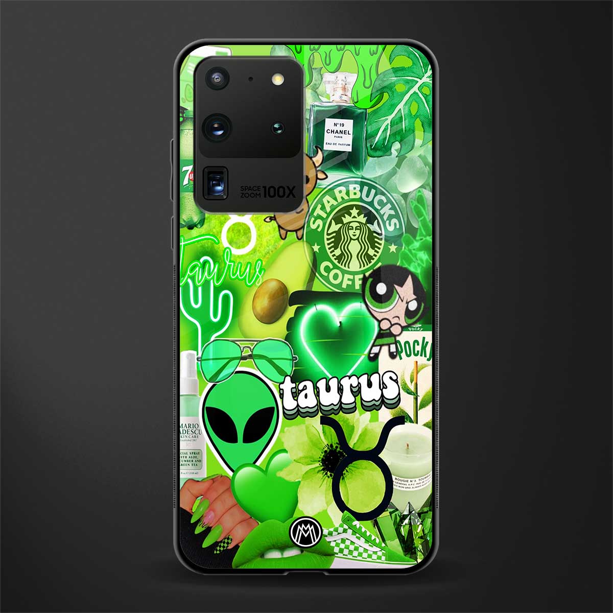 taurus aesthetic collage glass case for samsung galaxy s20 ultra image