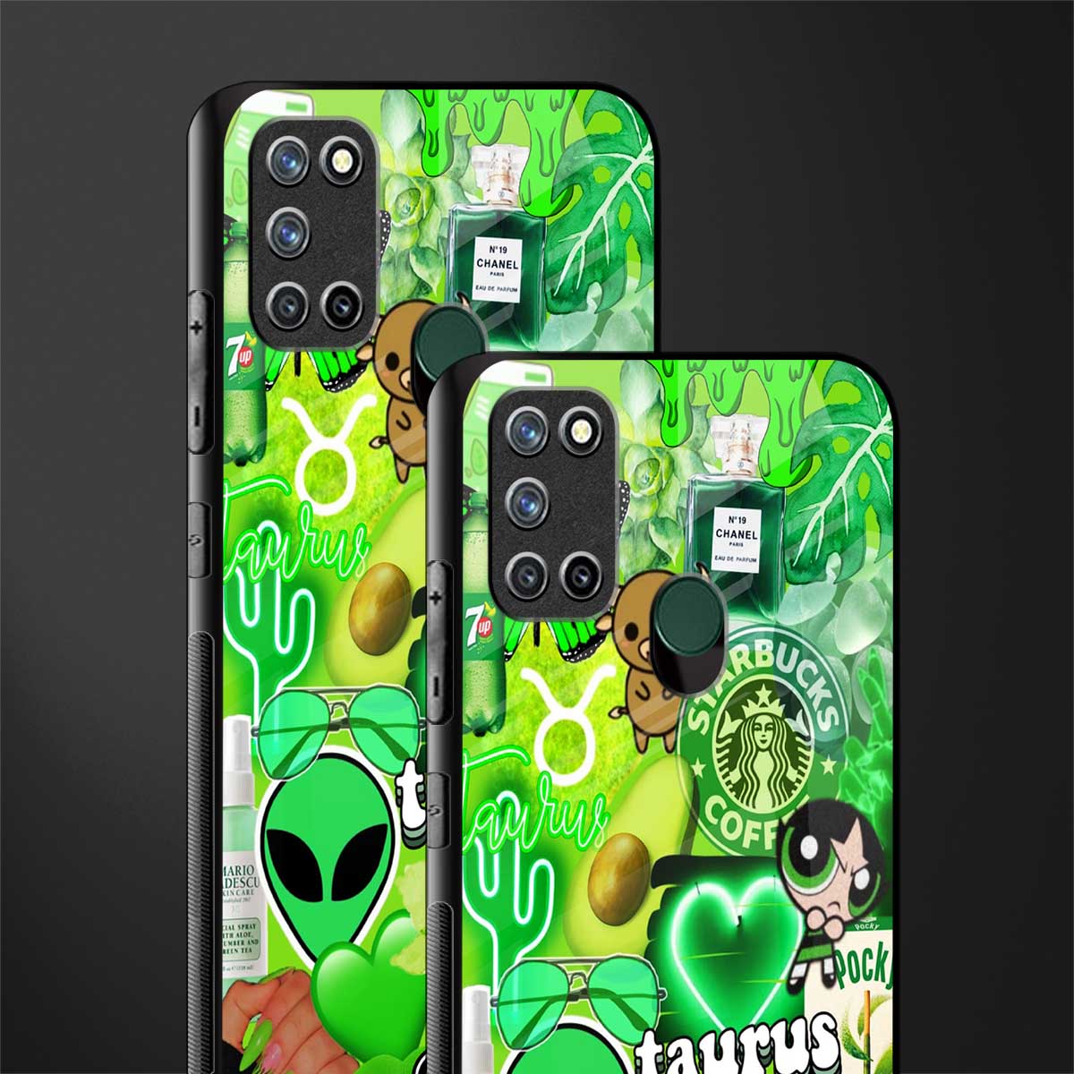 taurus aesthetic collage glass case for realme 7i image-2