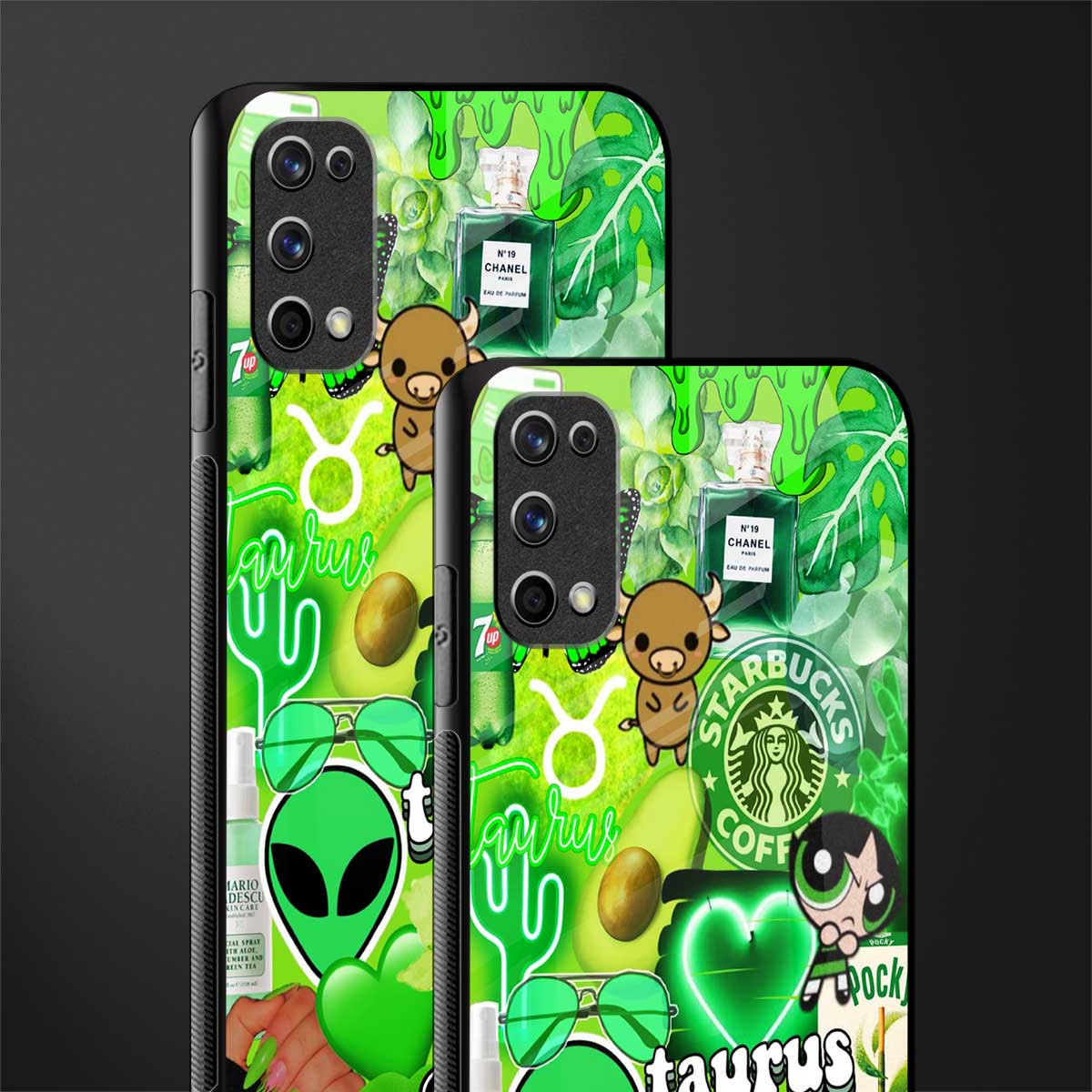 taurus aesthetic collage glass case for realme 7 pro image-2