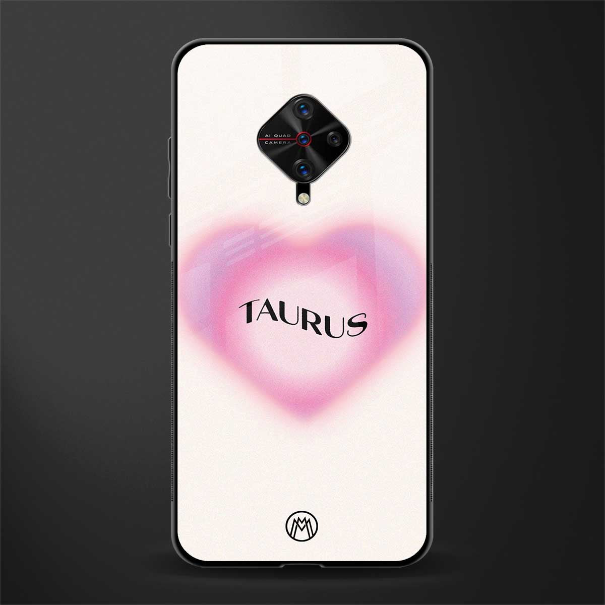 taurus minimalistic glass case for vivo s1 pro image