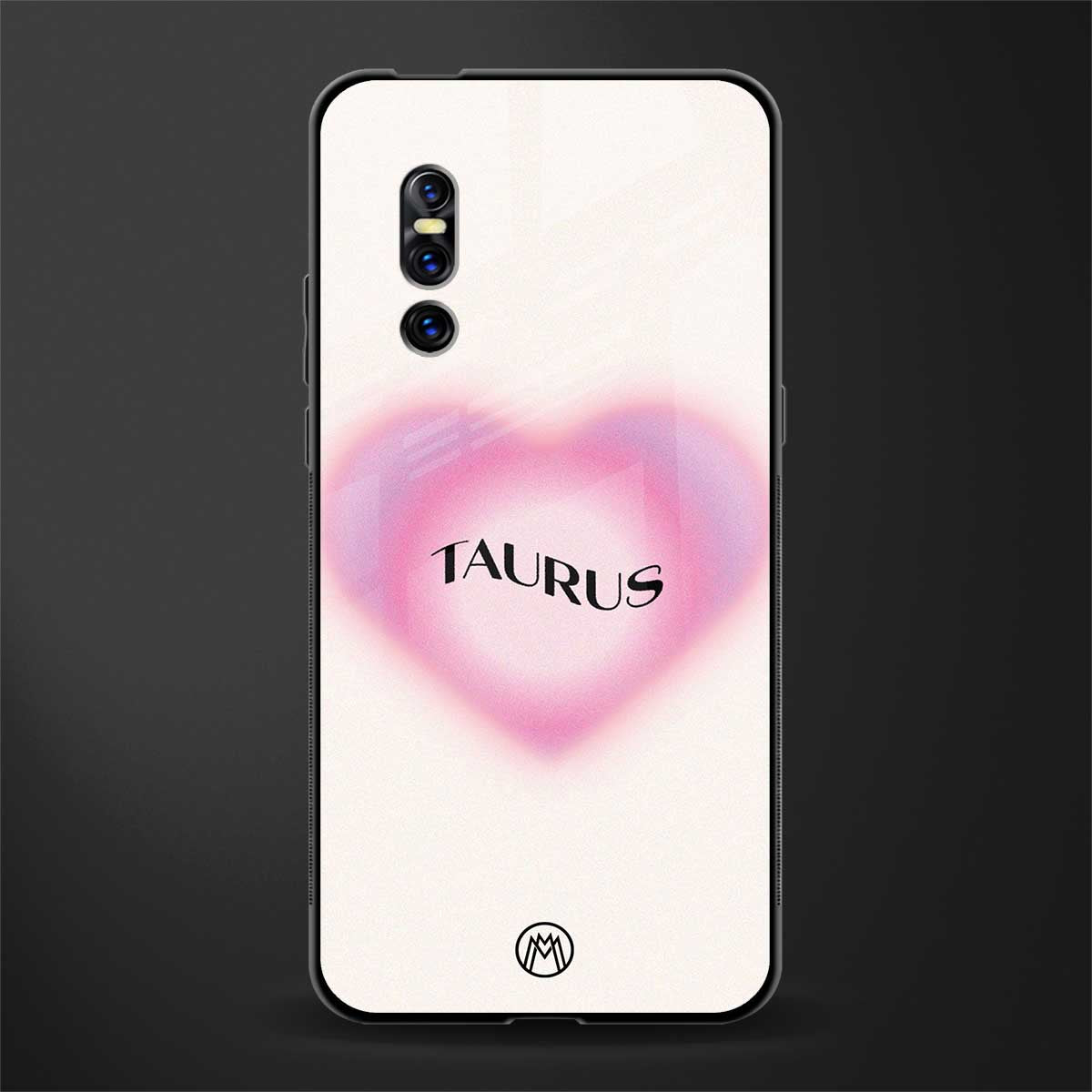 taurus minimalistic glass case for vivo v15 pro image