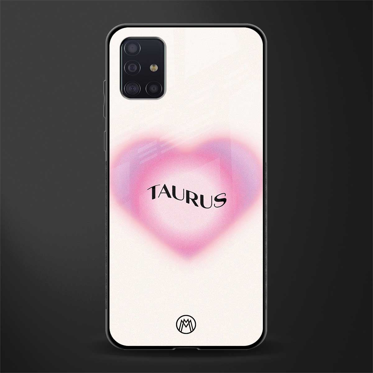 taurus minimalistic glass case for samsung galaxy a71 image