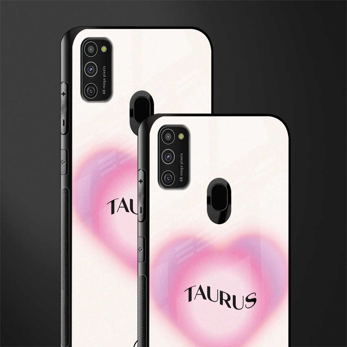 taurus minimalistic glass case for samsung galaxy m21 image-2