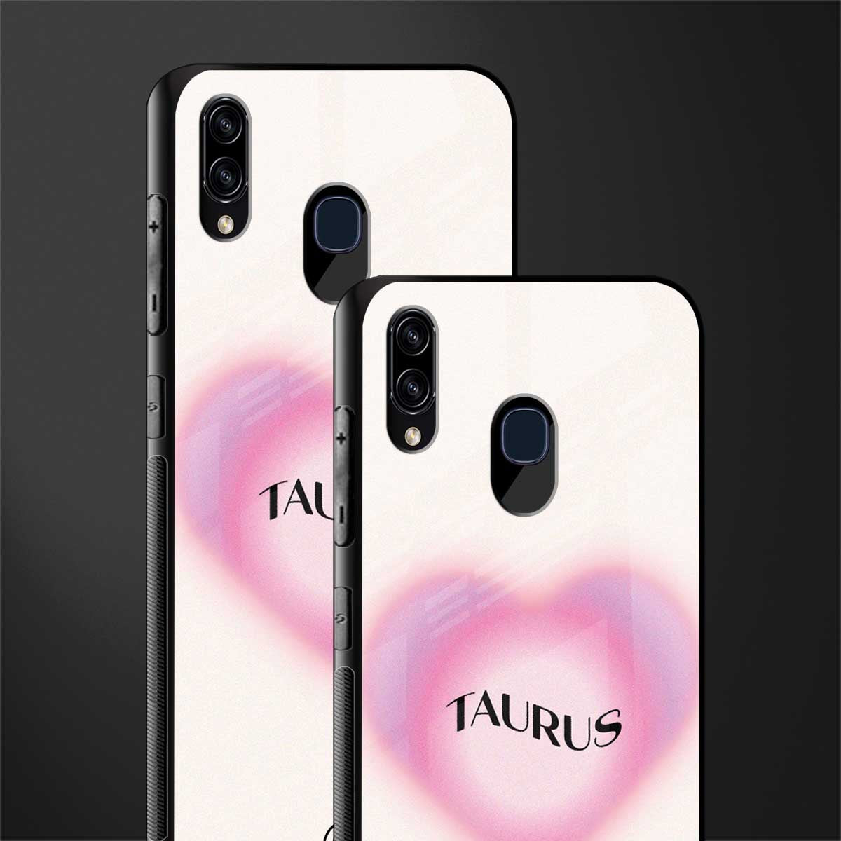 taurus minimalistic glass case for samsung galaxy a20 image-2