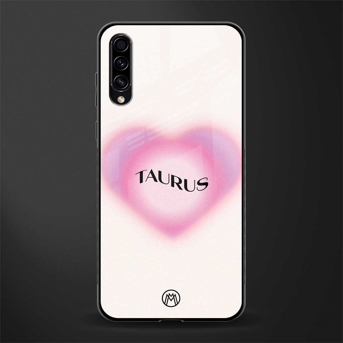 taurus minimalistic glass case for samsung galaxy a70 image
