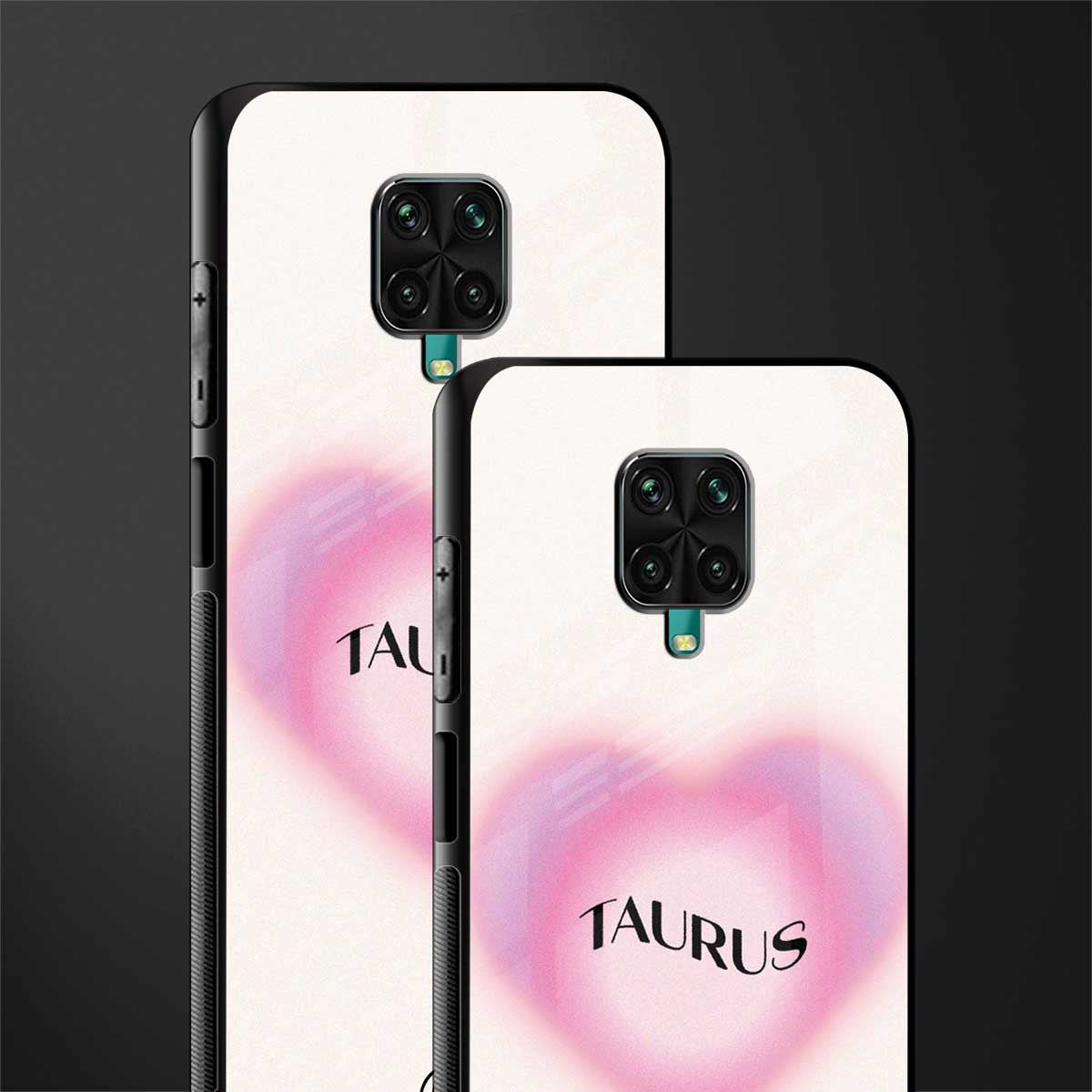 taurus minimalistic glass case for redmi note 9 pro max image-2