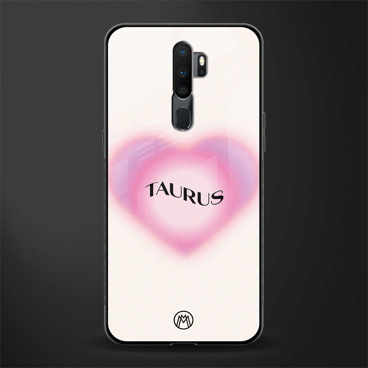 taurus minimalistic glass case for oppo a9 2020 image