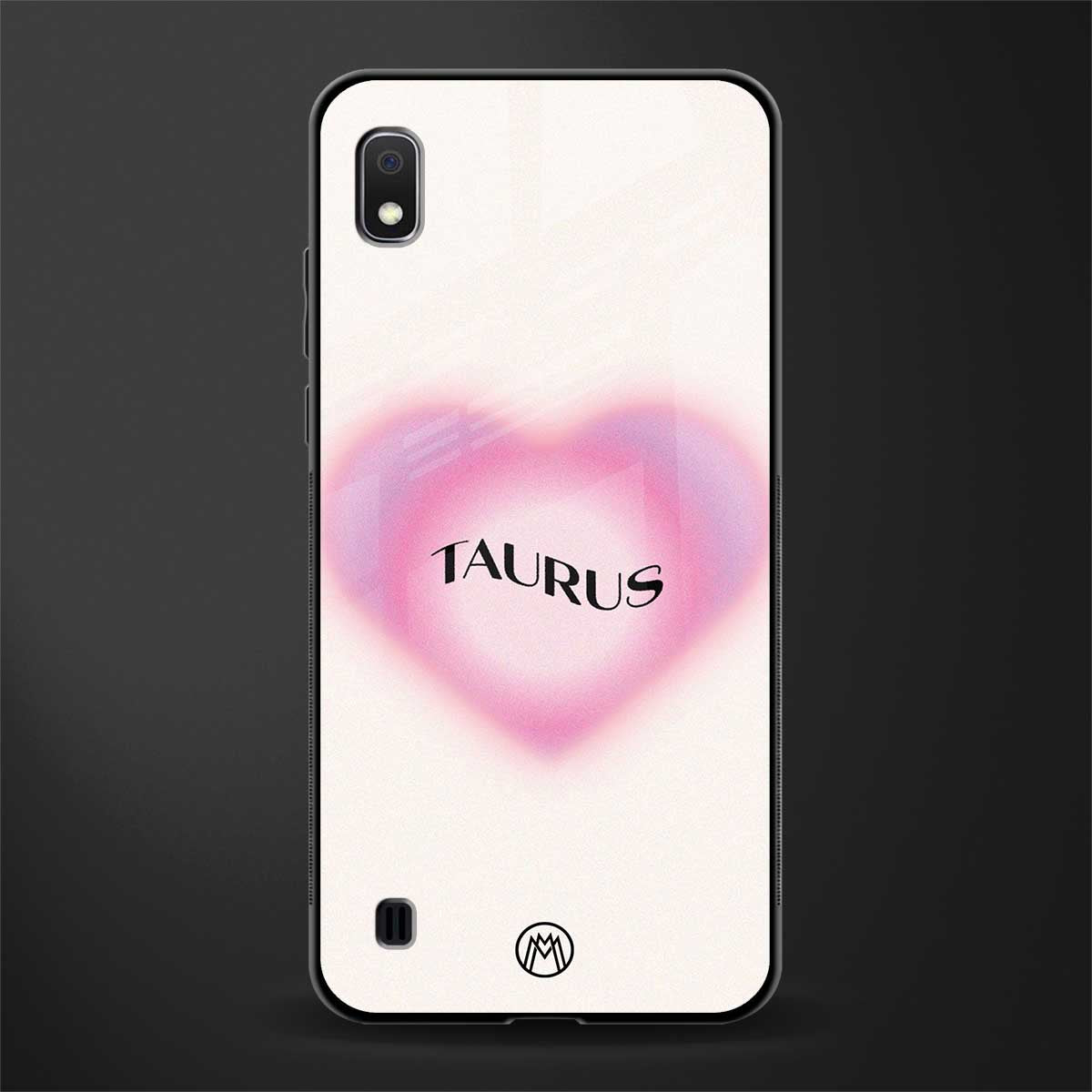 taurus minimalistic glass case for samsung galaxy a10 image