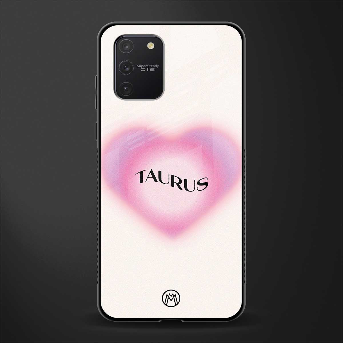 taurus minimalistic glass case for samsung galaxy a91 image