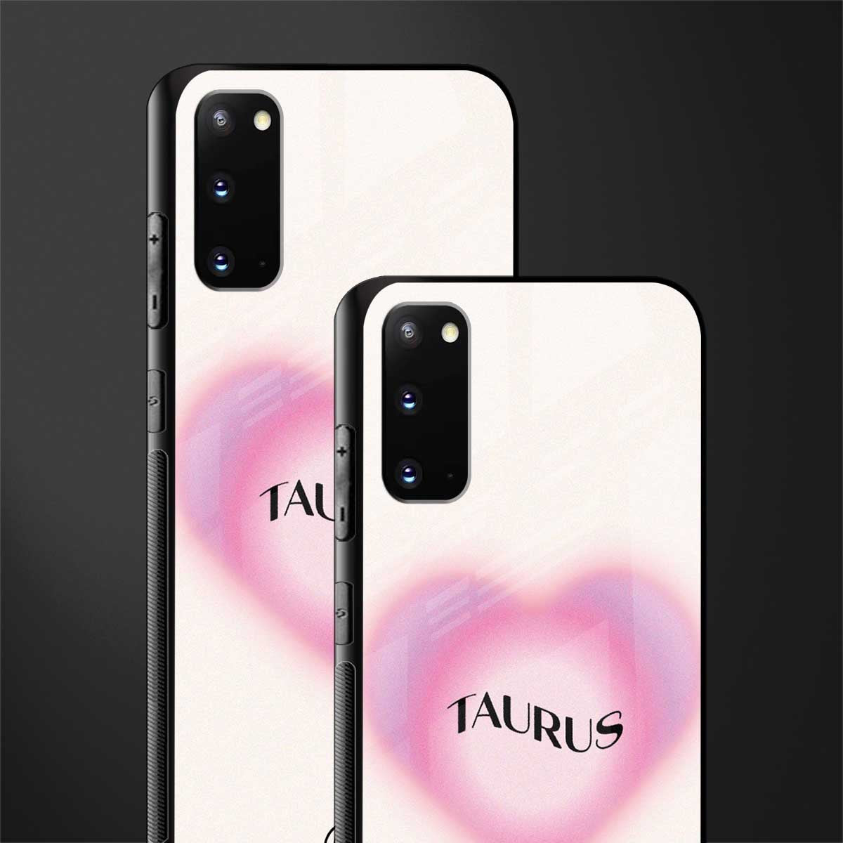 taurus minimalistic glass case for samsung galaxy s20 image-2