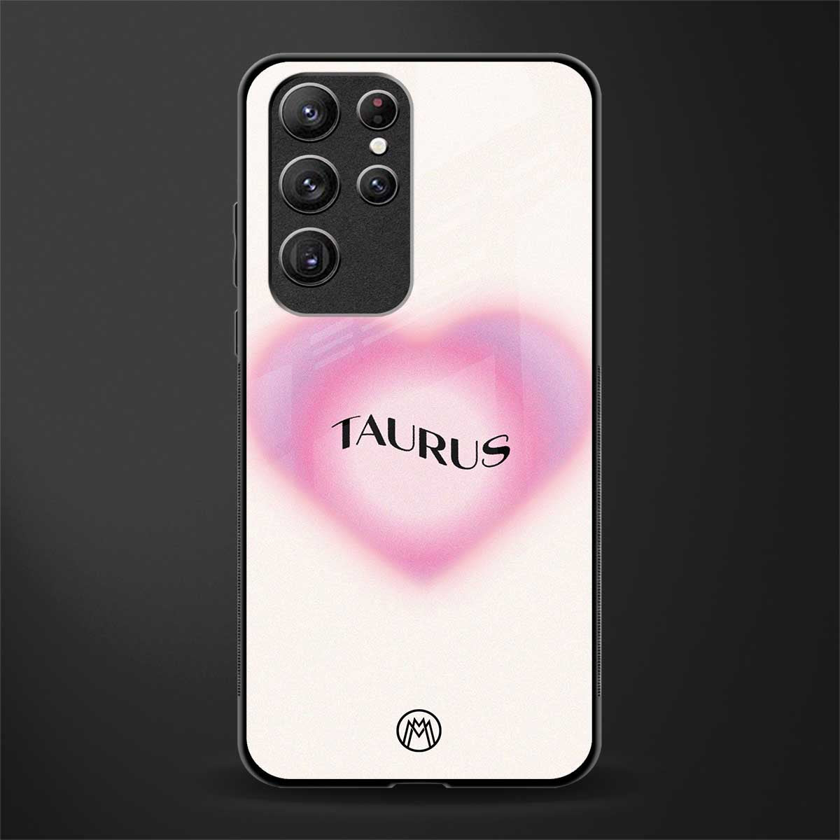 taurus minimalistic glass case for samsung galaxy s22 ultra 5g image