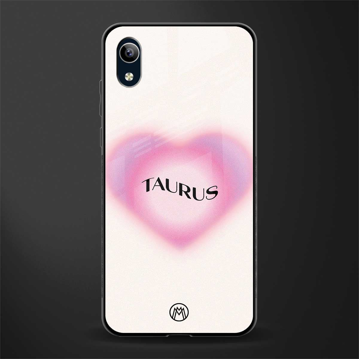 taurus minimalistic glass case for vivo y90 image