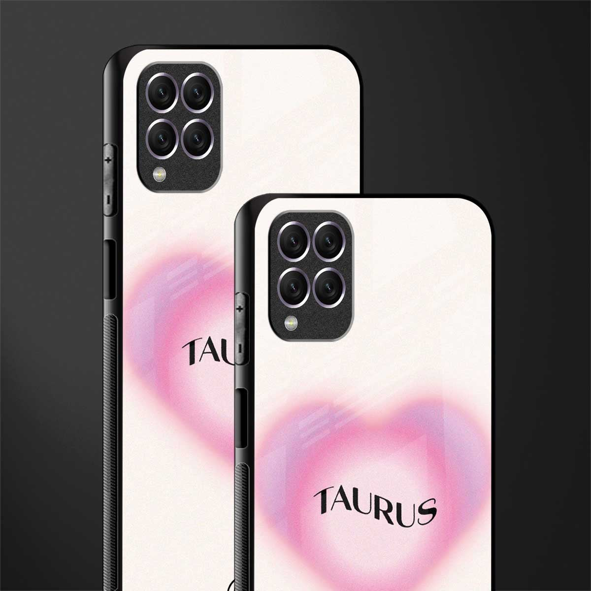 taurus minimalistic glass case for samsung galaxy f62 image-2
