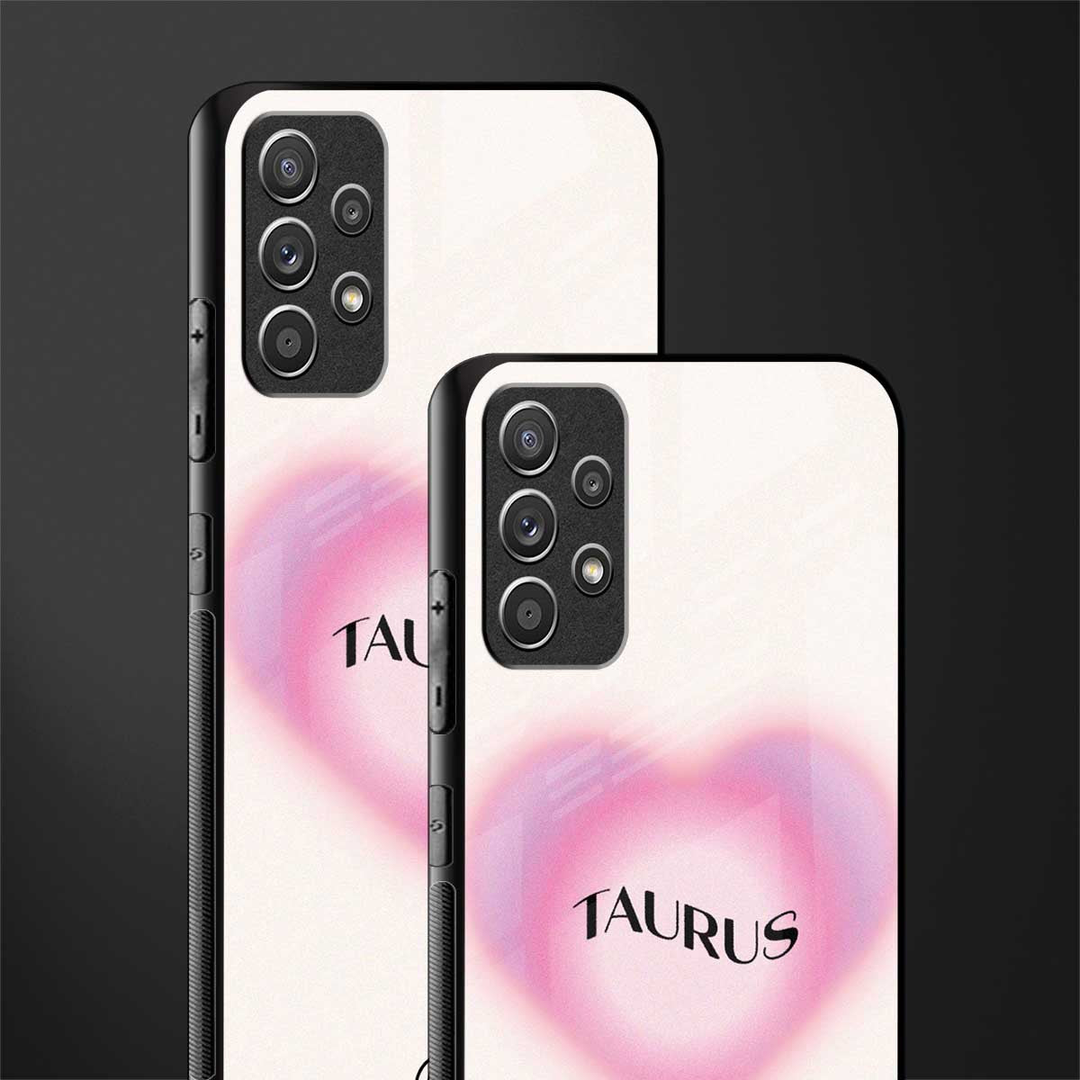 taurus minimalistic glass case for samsung galaxy a72 image-2