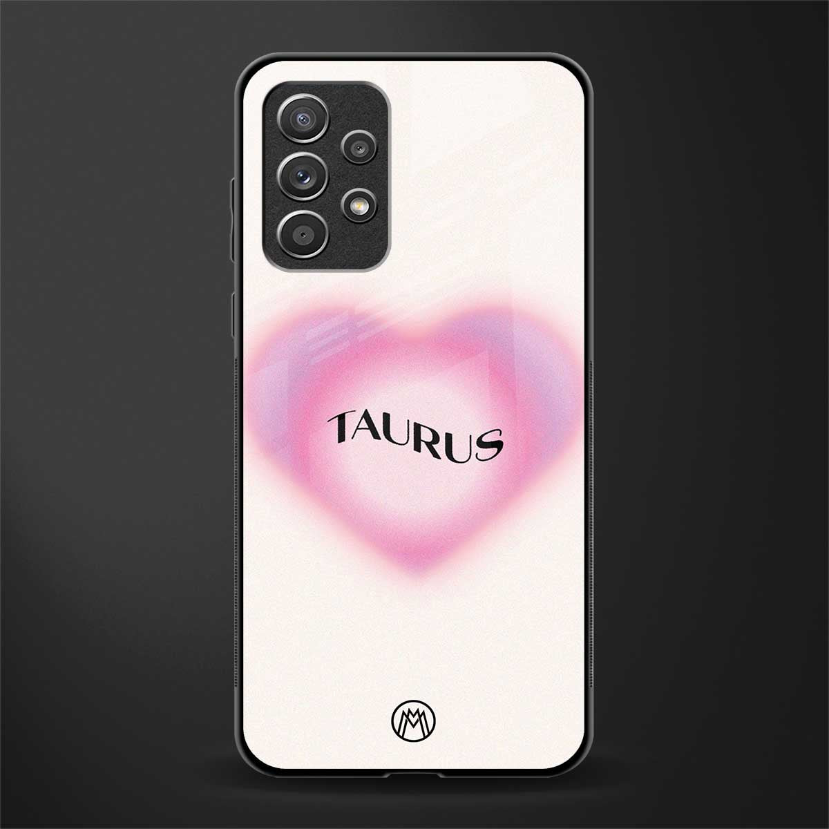 taurus minimalistic glass case for samsung galaxy a72 image