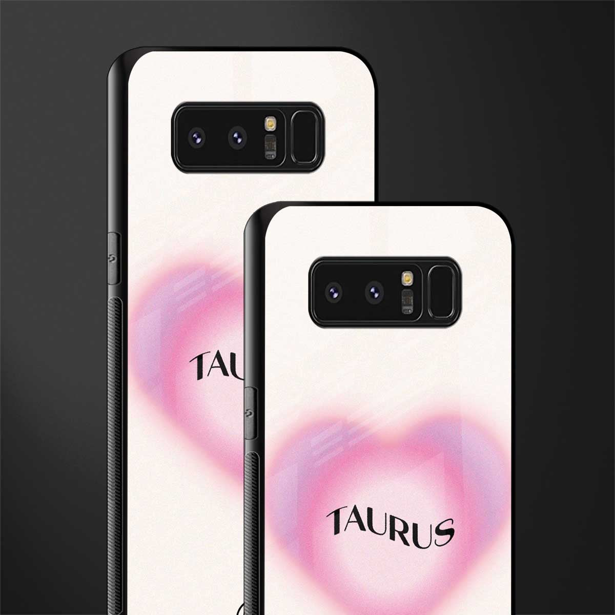 taurus minimalistic glass case for samsung galaxy note 8 image-2