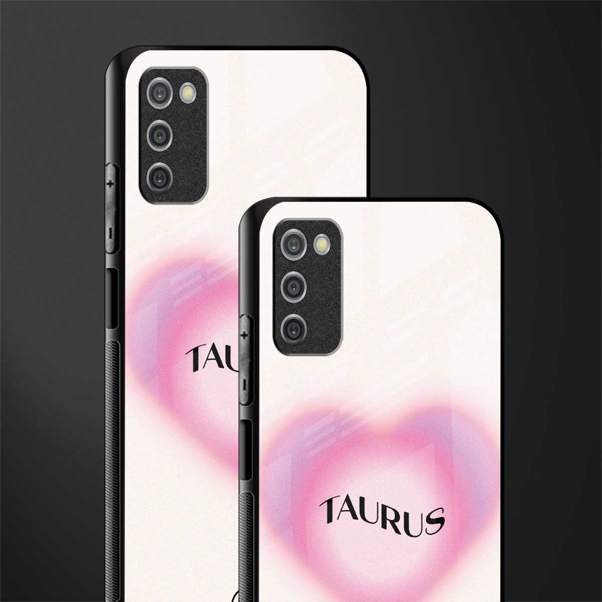 taurus minimalistic glass case for samsung galaxy a03s image-2