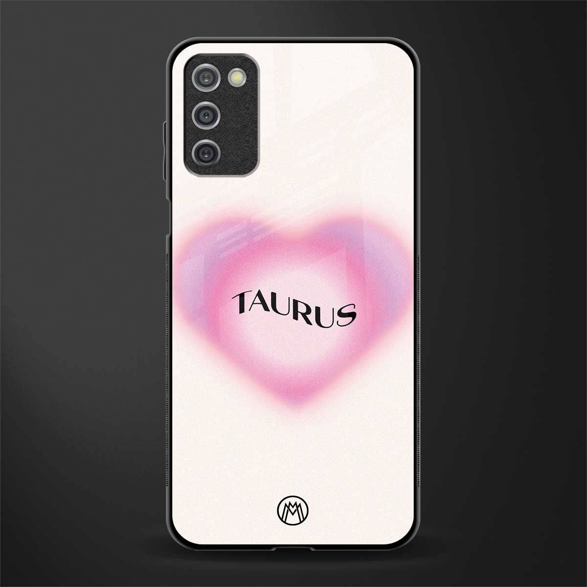 taurus minimalistic glass case for samsung galaxy a03s image
