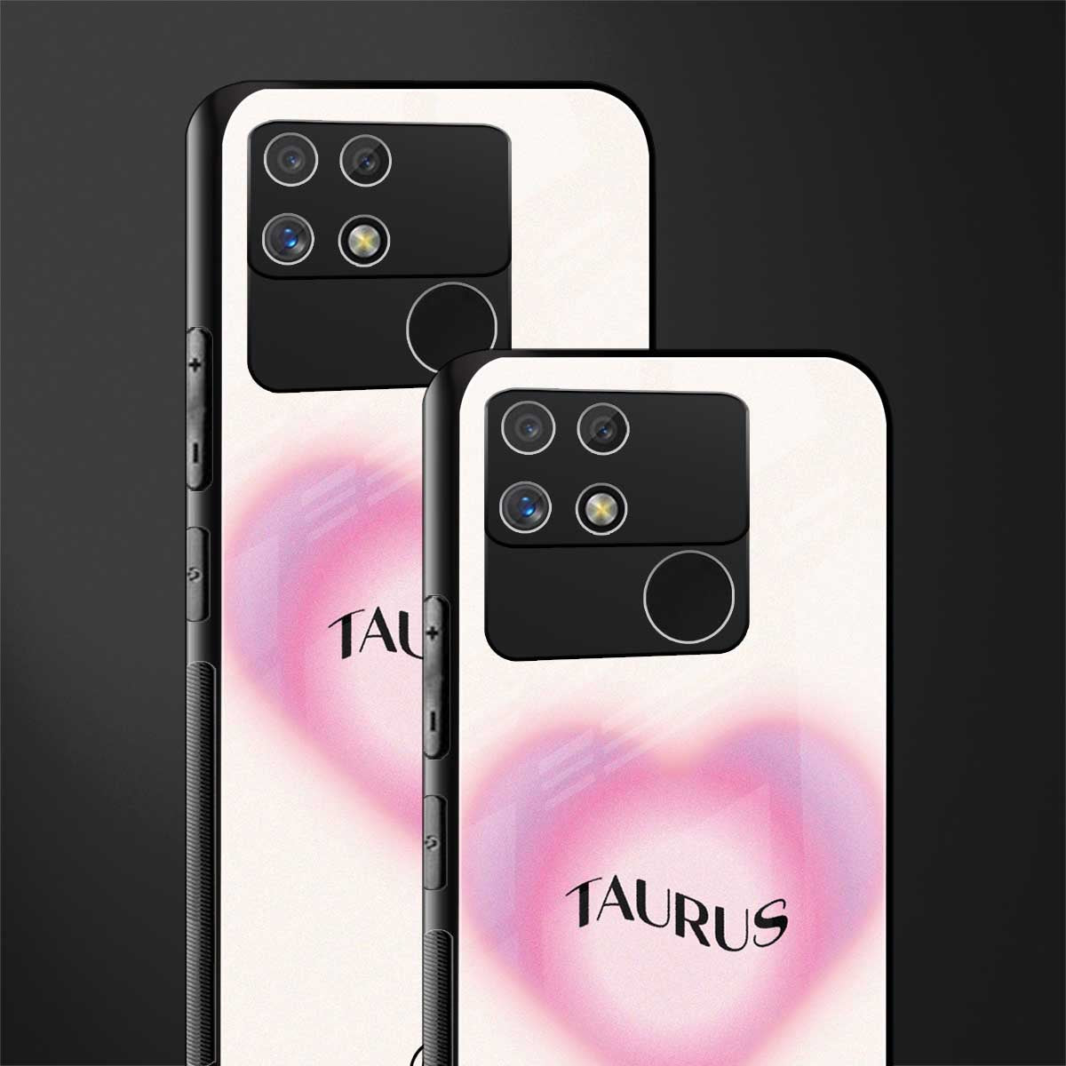 taurus minimalistic back phone cover | glass case for realme narzo 50a