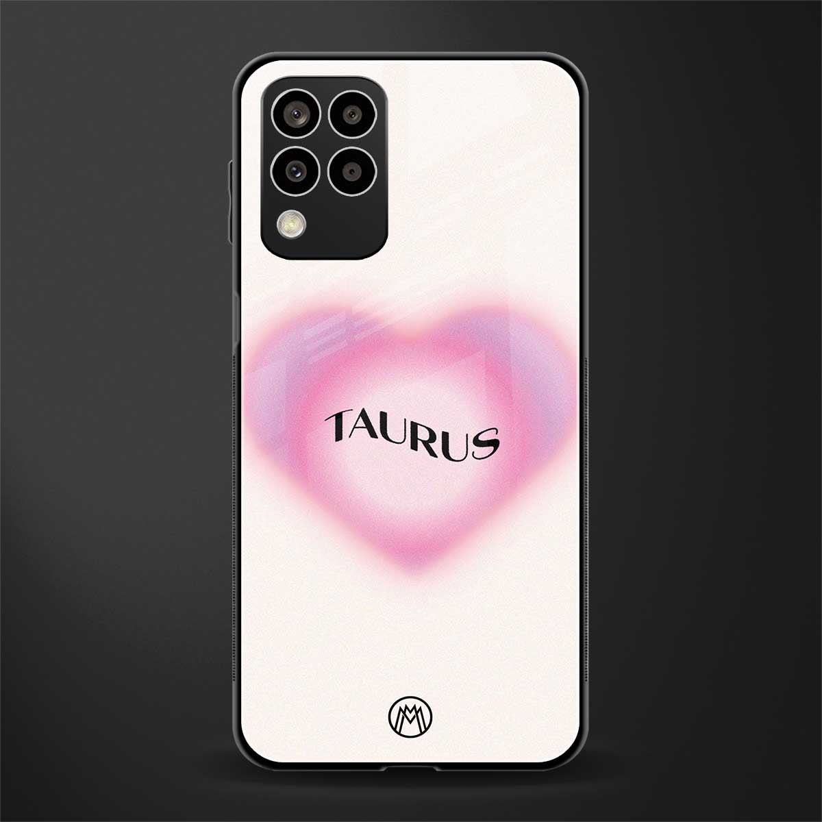 taurus minimalistic back phone cover | glass case for samsung galaxy m33 5g