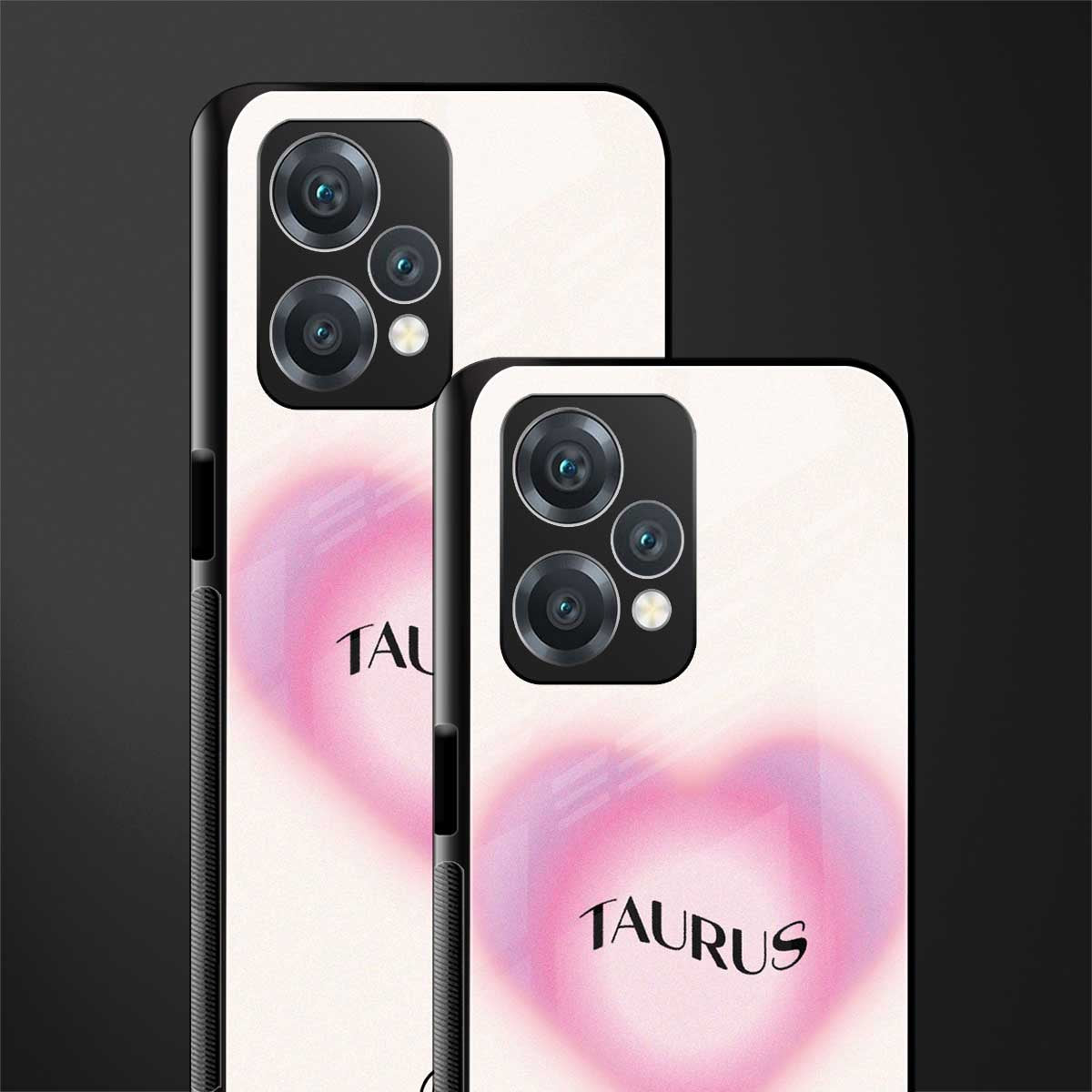 taurus minimalistic back phone cover | glass case for oneplus nord ce 2 lite 5g