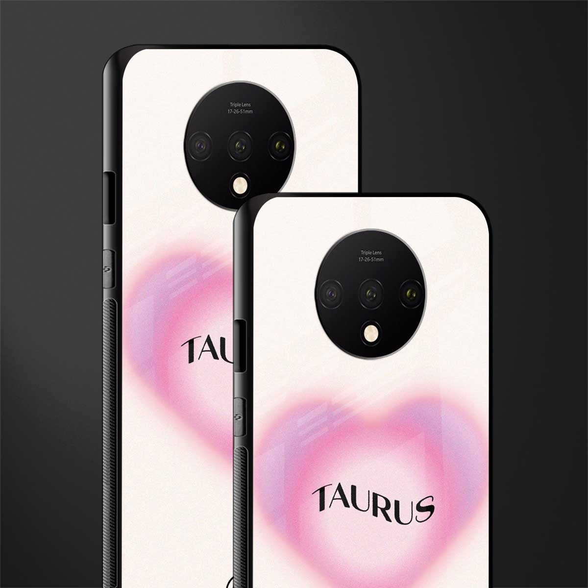 taurus minimalistic glass case for oneplus 7t image-2