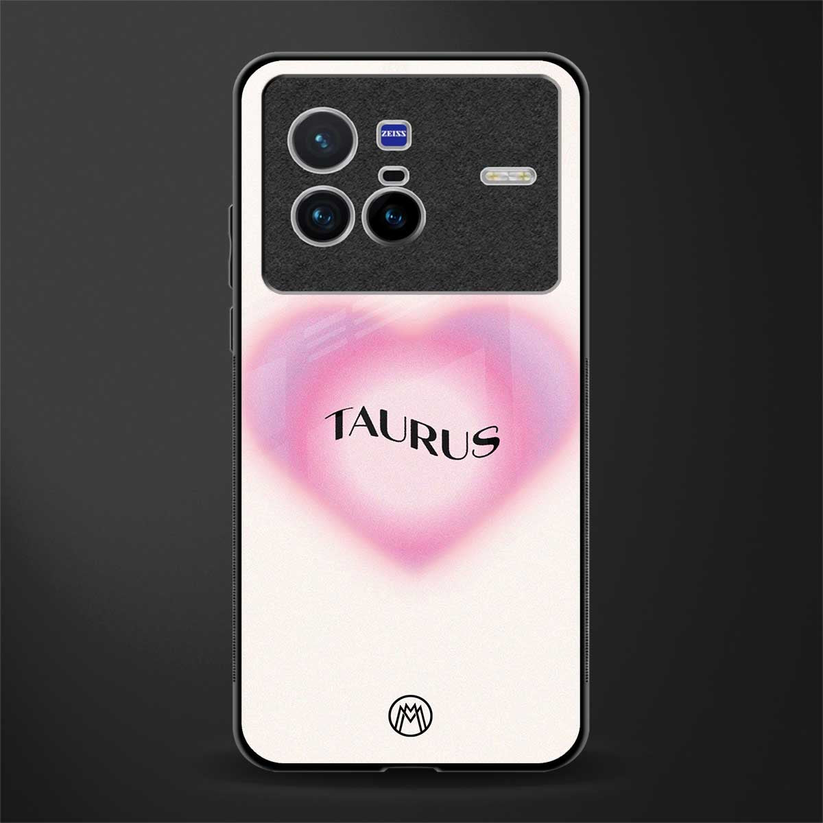 taurus minimalistic glass case for vivo x80 image