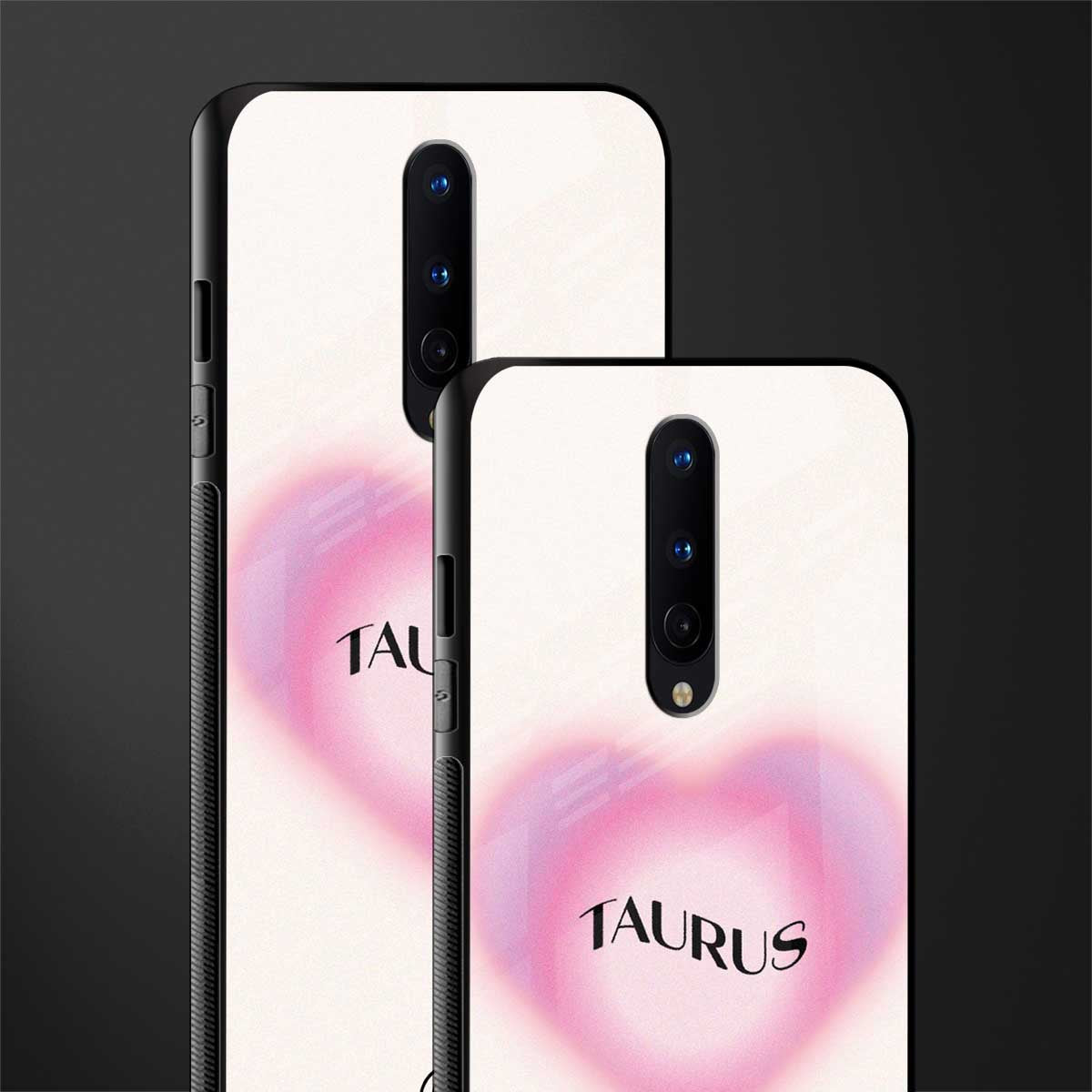 taurus minimalistic glass case for oneplus 8 image-2