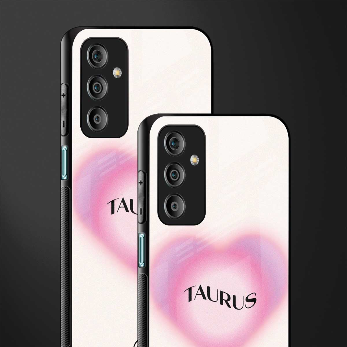 taurus minimalistic back phone cover | glass case for samsung galaxy f23 5g