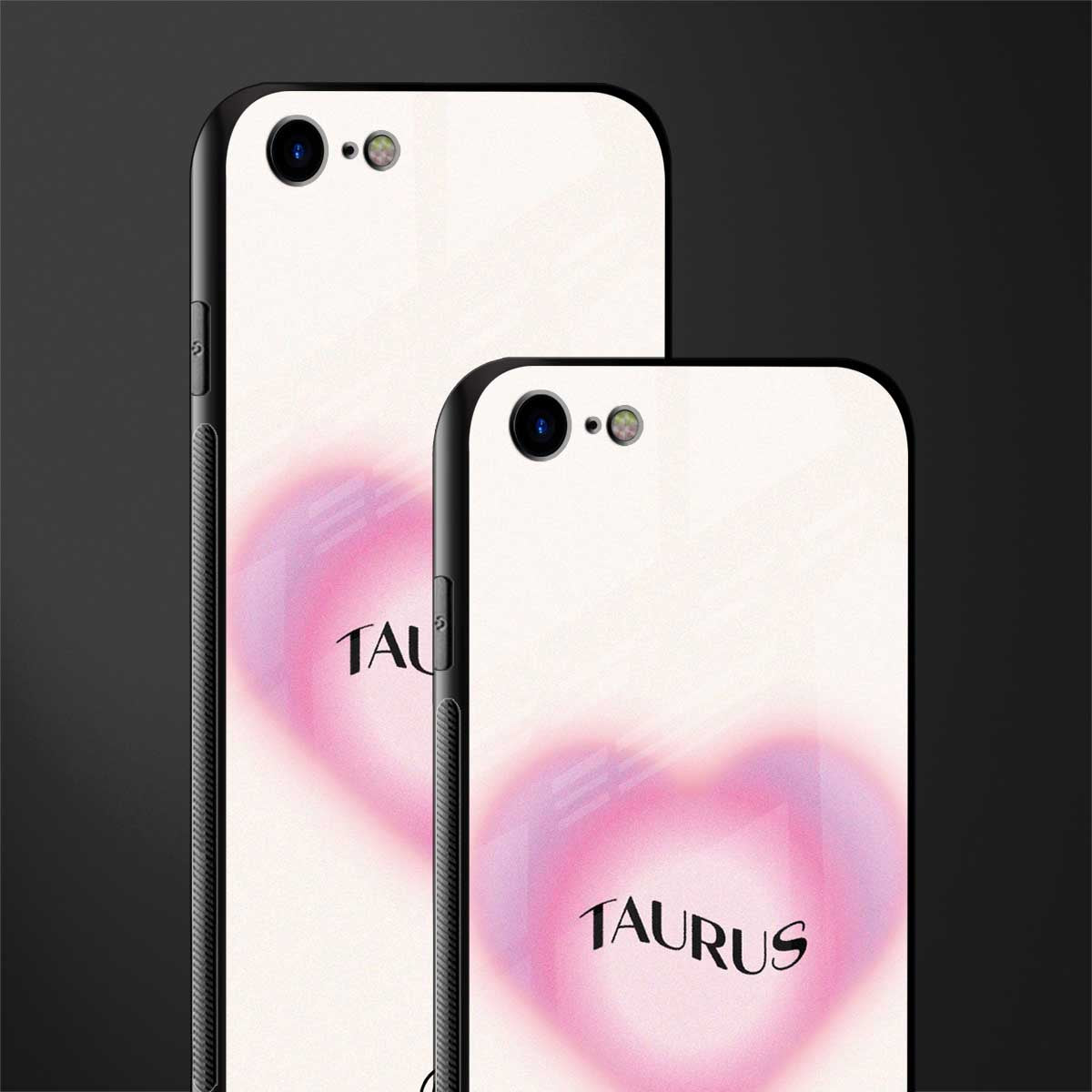 taurus minimalistic glass case for iphone se 2020 image-2
