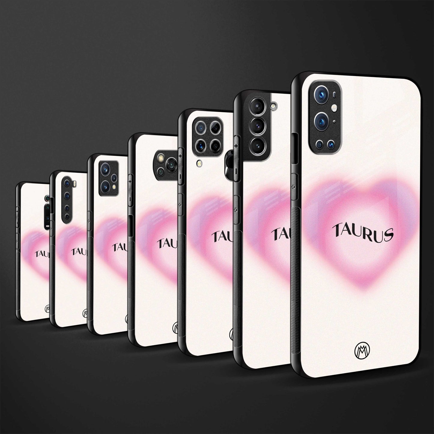 taurus minimalistic glass case for redmi 7redmi y3 image-3