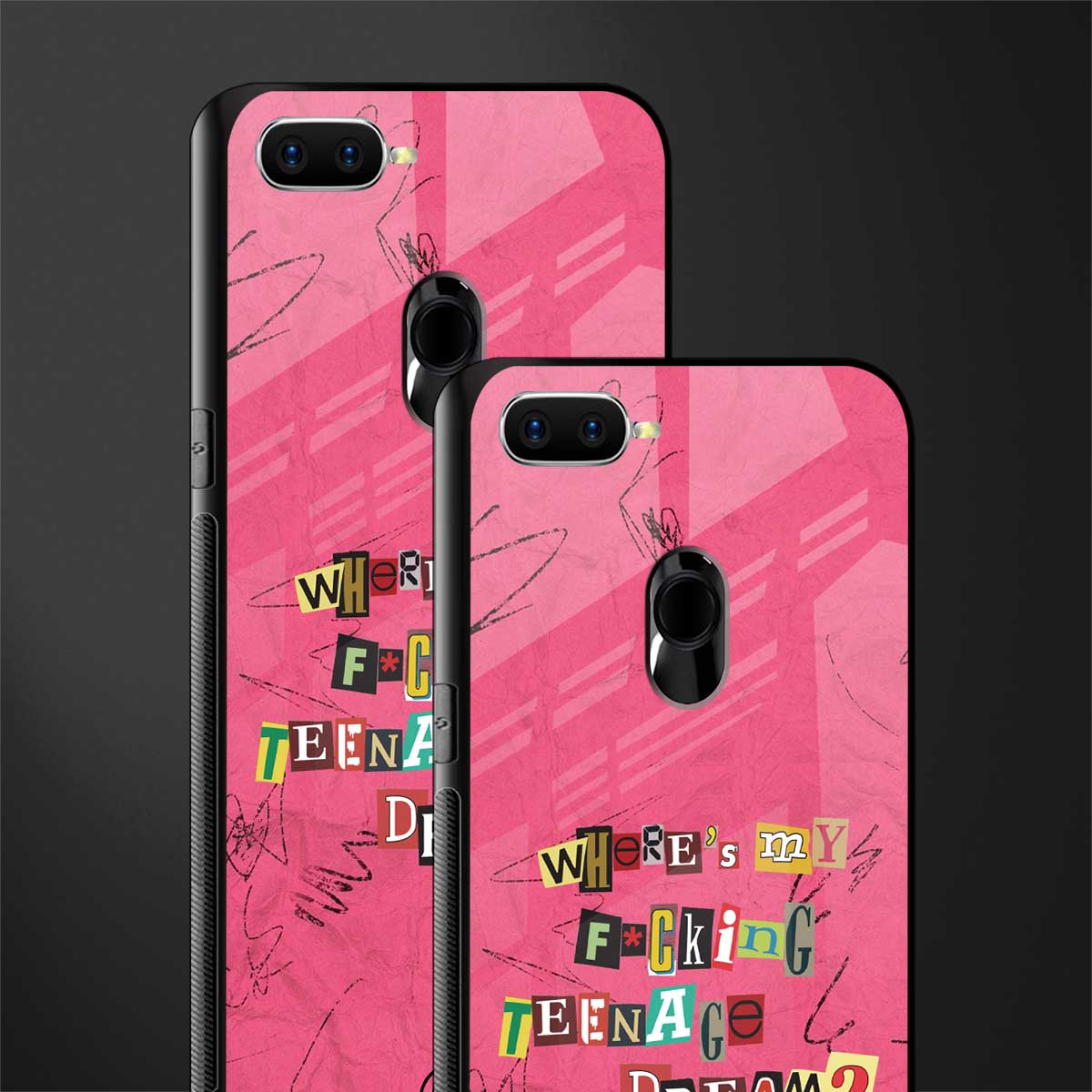 teenage dream glass case for oppo a7 image-2