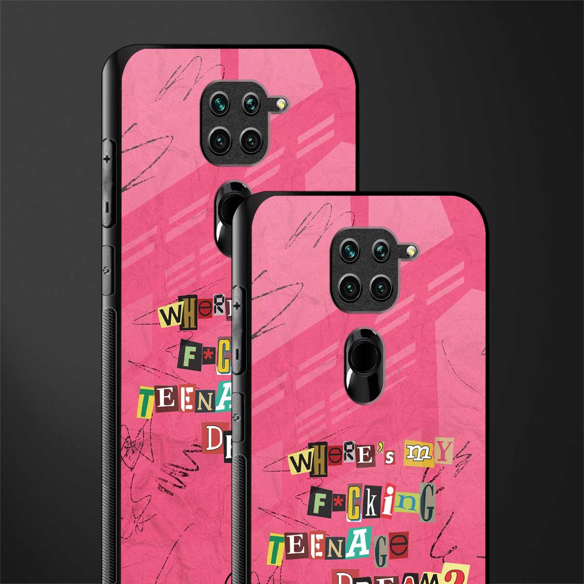 teenage dream glass case for redmi note 9 image-2