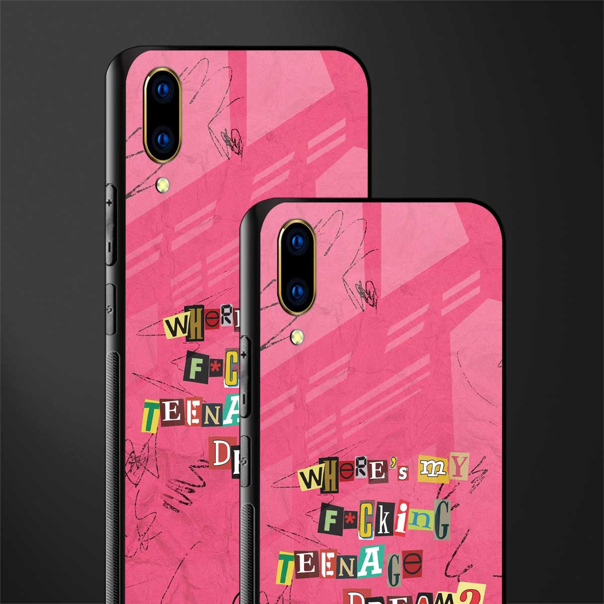 teenage dream glass case for vivo v11 pro image-2