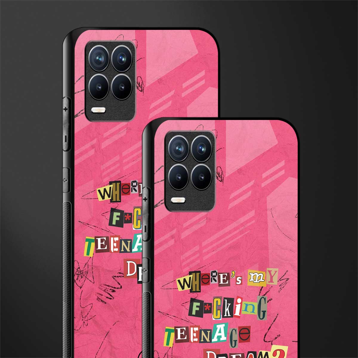 teenage dream glass case for realme 8 4g image-2